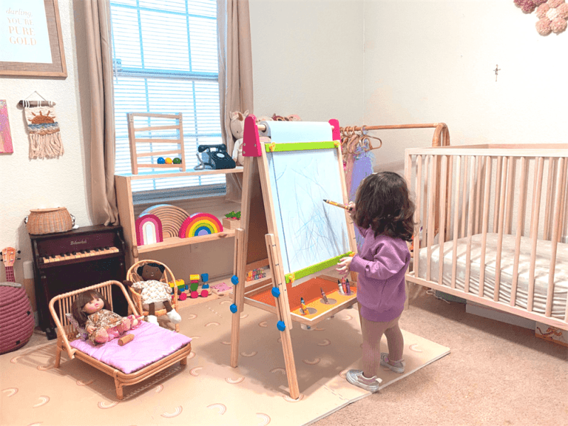 tiny land r double sided easel for kids tiny land 7 10d61b49 887b 4b82 a00a a330a6e0562f