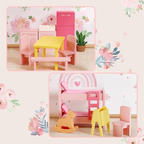 tiny land r love dollhouse with 30 furniture tiny land 3