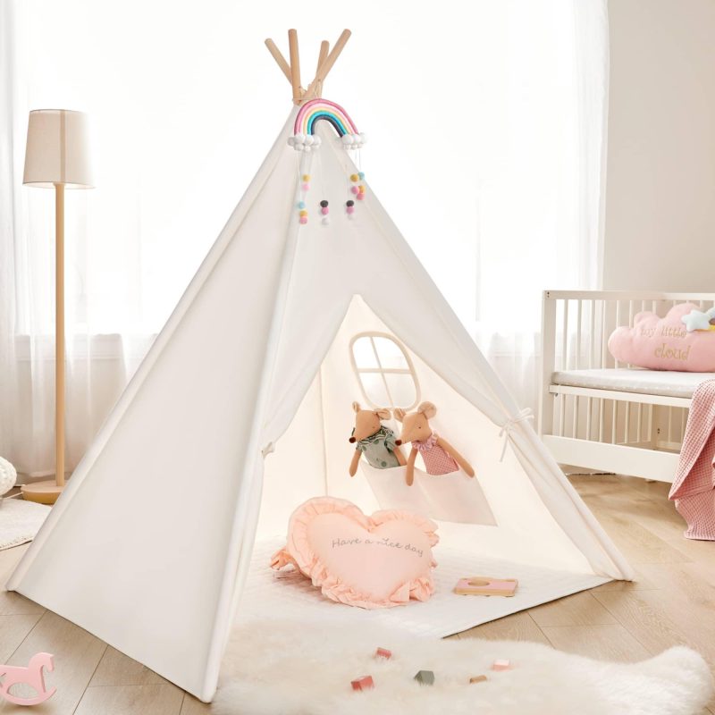 tiny land r teepee for kids with mat tiny land 6 502bbca2 ac82 430c b2e3 11ba9ccb963d