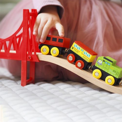 tiny land r wooden train set 110 pcs tiny land 4